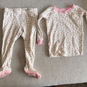 Magnetic Me Baby Pink Floral Trim Organic Cotton Bodysuit